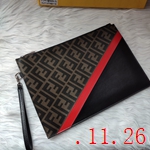 フェンディ風クラッチ財布コピー 058 牛革+PVC素材